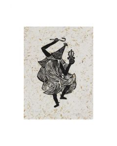 Xilogravura Õbáluaê- Catarina Dantas "Mangarataia" (40 cm x 30 cm)
