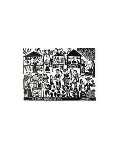 Xilogravura A Feira Nordestina- J.Miguel (48 cm x 66 cm)
