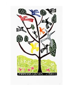 Xilogravura by J. Borges - Nossa Senhora Aparecida (Tamanho 66 x 48 cm)
