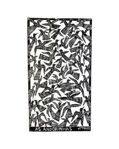 Xilogravura As Andorinhas- J.Miguel (48 cm x 66 cm)
