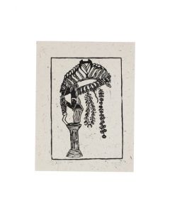 Xilogravura Esú- Catarina Dantas "Mangarataia" (40 cm x 30 cm)
