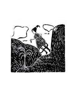 Xilogravura Garoto com Cachorro by Nei Vital e Cordel Urbano (39 cm x 50 cm)