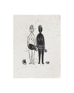 Xilogravura Ibeji- Catarina Dantas "Mangarataia" (35 cm x 30 cm)
