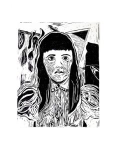 Xilogravura Grafismo por Rafael Ramalho “Cão” (25 cm x 25 cm)