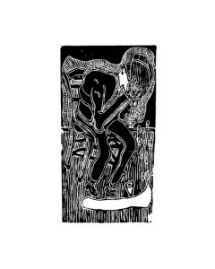 Xilogravura Lágrimas by Nei Vital e Cordel Urbano (39 cm x 50 cm)