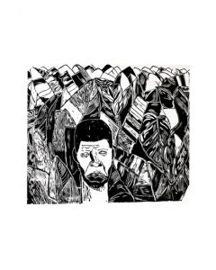 Xilogravura Grafismo por Rafael Ramalho “Cão” (25 cm x 25 cm)