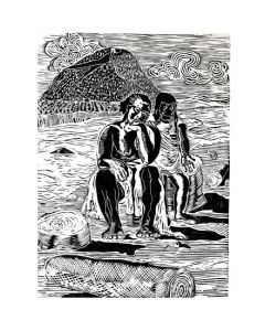 Xilogravura Mulheres by Rafael Cão (55 cm x 67 cm)