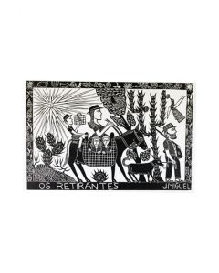 Xilogravura Os Retirantes- J.Miguel (67 cm x 96 cm)
