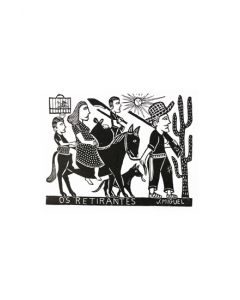Xilogravura Os Retirantes- J.Miguel (48 cm x 66 cm)
