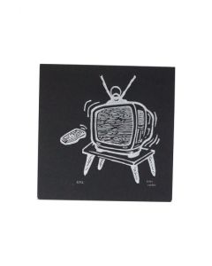 Xilogravura Print Tv- Vitor Meuren (24 cm x 24 cm)
